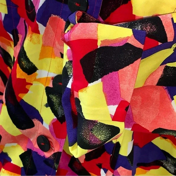 Drapers & Damons “Jelly Bean Jean Jacket” NWOT Size Large Colorful Art to wear - Picture 7 of 9